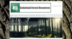 Desktop Screenshot of cedarlandforestresources.com
